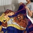 thumbnail image 3 of Bella (La Bella y la Bestia) anti-pilling, suave, ligera, esponjosa y acogedora de lujo para hogar y cocina – Perfecta para niños y adultos,150X200cm, 3 of 6