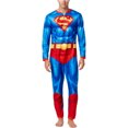 thumbnail image 1 of Disfraz completo de mono de Superman para hombre, azul, grande, 1 of 1