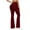 Wine, variant on ABATAB Womens Workout Flare Leggings with Pockets Scrunch High Waisted Pants Gym Yoga No Front Seam Bell Bottom Leggings