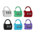 thumbnail image 3 of Color Password Padlock Cabinet Trolley Case Password Lock Backpack Fastener Lock Light Green, 3 of 9