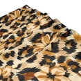 thumbnail image 3 of Yayeee Shower Curtain with Hooks 72"x72" Waterproof Fabric Bathroom Hanging Decor, Brown Floral Leopard Pattern, 3 of 5