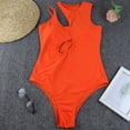 thumbnail image 4 of Maillot de Bain Bikini pour Femmes, Couleur Unie, une Pièce, 4 of 9