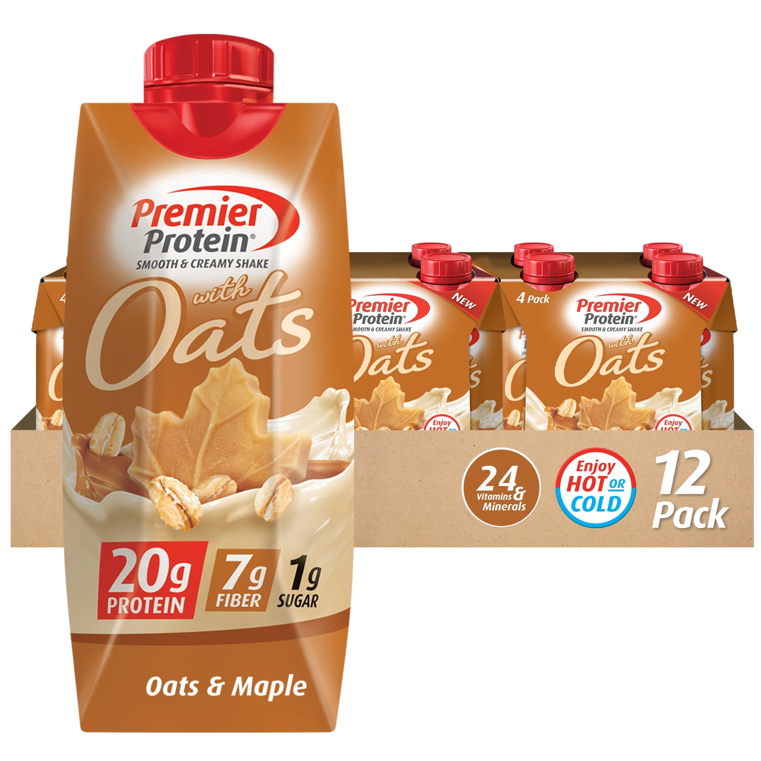 Premier Protein Shake with Oats, Oats & Maple, 20g Protein, 11 Fl Oz