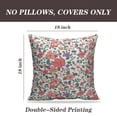 thumbnail image 2 of LALILO Throw Pillow Covers Colorful Floral Elegant With Pink Flowers Cushion Cover 18" x 18", 2 Pack, 2 of 6