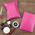 thumbnail image 3 of ProLine #000 4x8 Inch Pink Poly Bubble Mailer Self Seal Padded Shipping Envelopes (100), 3 of 4