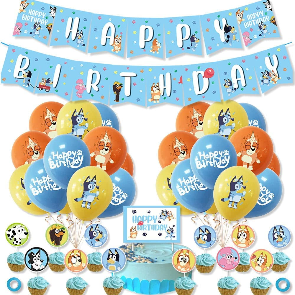 Venta al por mayor de decoración de cumpleaños bluey para más diversión de  fiesta: Alibaba.com