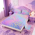 thumbnail image 2 of meiyoeat Pastel Rainbow Leopard Print Bed Sheets,Colorful Animal Pattern Full Size Sheets For Girl,4-Piece,1 Flat Sheet,1 Fitted Sheet and 2 Pillowcases, 2 of 6