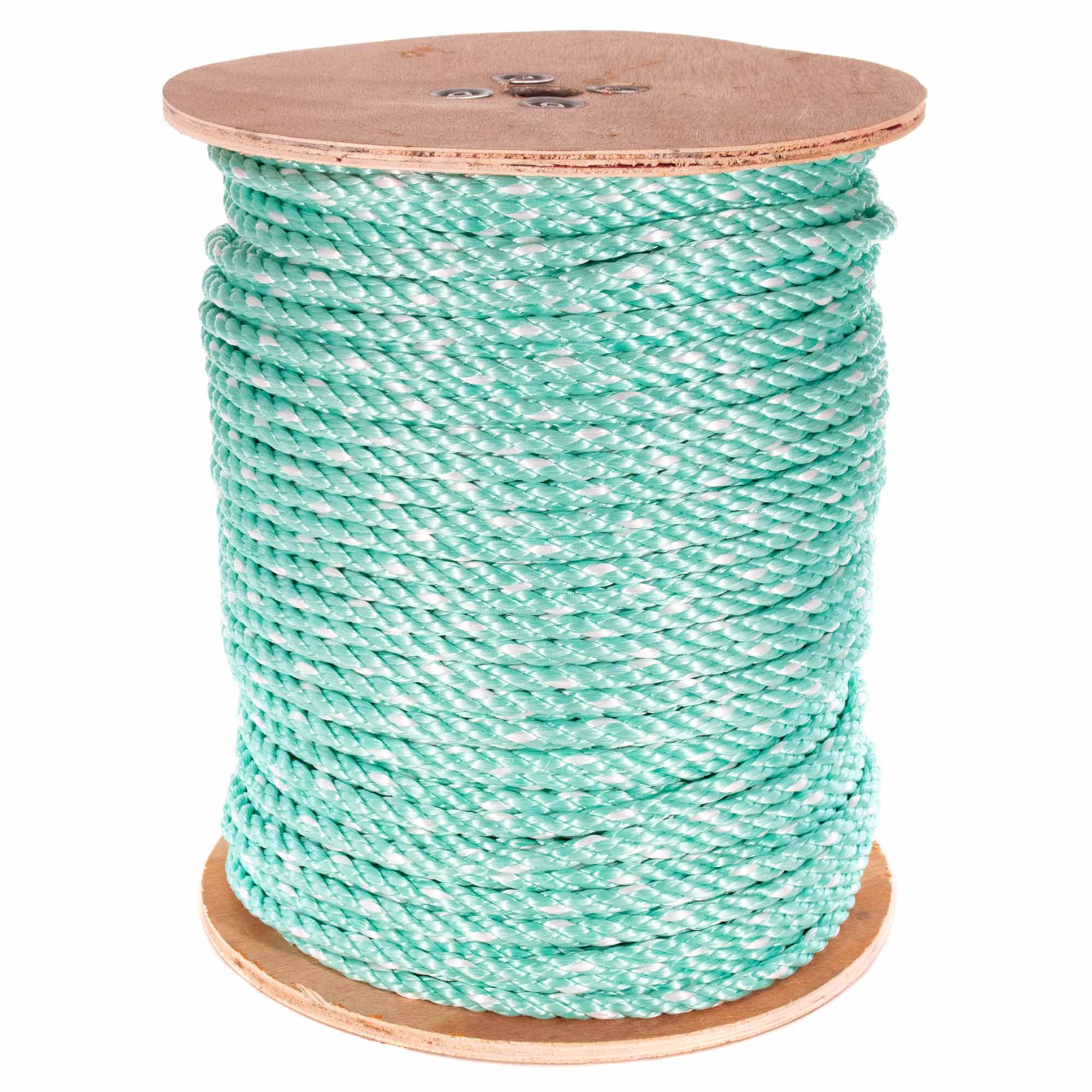 Green 50ft Twisted Poly UTILITY ROPE Line Cargo Tie Down Tent Cord Twine String 