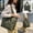 Army Green-AG-clearacne, variant on Dyegold Solid Color Foldable Nylon Shoulder Tote Bag with Zipper Closure and Large Capacity for Travel Work Shopping