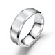 thumbnail image 1 of Anillos de titanio de 0.315 in, alianza de boda, ajuste cómodo mate para hombres y mujeres, talla 7, 1 of 4
