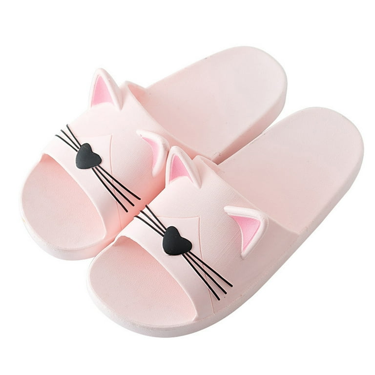 Summer Savings Zpanxa Slippers for Women 3D Men s Cartoon Cat