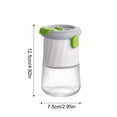 thumbnail image 4 of MTBLYS Glass Seasoning Jar White Green Shaker Bottle 1-Pack Kitchen Spice Dispenser Cooking Helper, 4 of 7