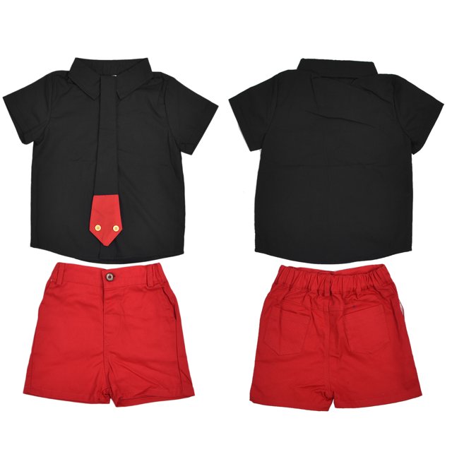 Trajes de Caballero para Bebés Varones Ropa para Niños Camisa de Manga Corta Conjunto de Pantalones Cortos ANGGREK Otros