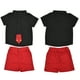 thumbnail image 4 of Conjunto de ropa para niños conjunto de camisa y pantalones cortos con corbata para niños conjunto de ropa para niños pequeños para verano LYUMO Otros, 4 of 8