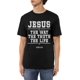 thumbnail image 1 of Jesus The Way The Truth The Life Vintage Men's Cotton T-Shirts Casual Crew Neck Tshirts Short Sleeve Tee Shirts,, 1 of 6