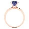thumbnail image 4 of Clara Pucci 14K Rose Gold 2ct Tanzanite Solitaire Ring for Women, 4 of 8