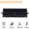 thumbnail image 4 of 18inx6in Rectangular Drop-In Fire Pit Burner Kit 60000 BTU Dual Fuel Propane and Natural Gas Fire Pit Insert with Spark Ignition Black Steel for Indoor Outdoor Use, 4 of 8