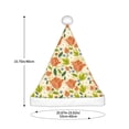 thumbnail image 3 of Fuzoiu Rose Daisy Print Santa Hat Christmas Hat for Adults,Santa Hats with Pompom, Unisex Xmas Holiday Hat for Christmas New Year Festive Party Supplies, 3 of 6