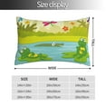 thumbnail image 2 of Naloa Two Frogs Are Sitting On Water Lilies Pillow Covers, Throw Pillow Case Cushion Covers,Cushion for Bedroom,Couch,Home-16"x24", 2 of 6