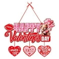 thumbnail image 4 of SShop Valentines Day Decorations for Home Indoor, Valentine's Day Decoration Door Hanging Back Wedding Scene Decoration Props Door Front Decoration Hanging Decoration, 4 of 5