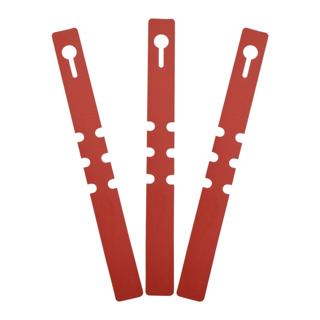 Unique Bargains PVC Plant Label Stake 21 x 2 cm Water Resistant for Garden Red 100 Pack