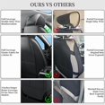 thumbnail image 6 of Car Seat Covers Full Set Custom Fit for Hyundai Kona 2018-2026 - Premium Faux Leather Auto Protectors with Waterproof, Breathable, Anti-Slip Car Seat Protectors (Black&Pink,Full Set), 6 of 7