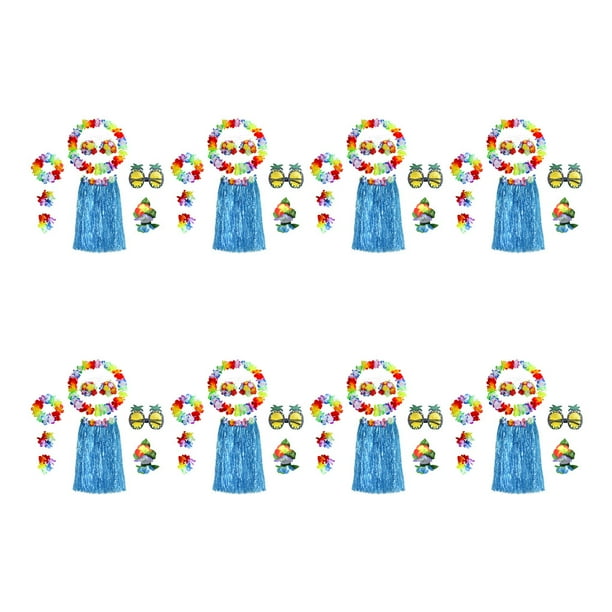 Guirnaldas Sonducket Hula Kit de Accesorios de Disfraz Decoración de Fiesta Azul