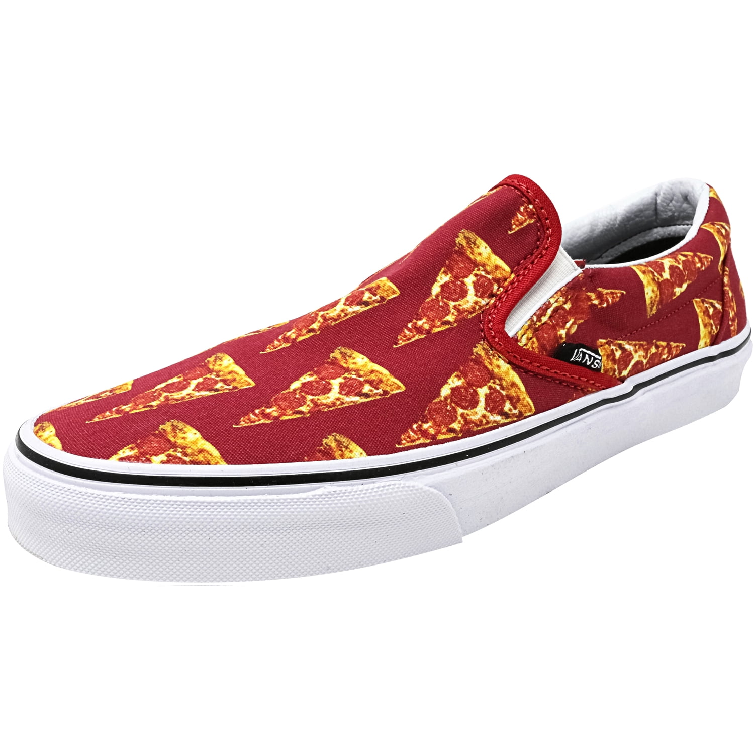 tæmme Ewell gødning Vans Classic Slip-On Late Night Mars Red / Pizza Canvas Skateboarding Shoe  - 9.5M 8M - Walmart.com