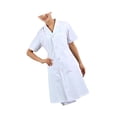 thumbnail image 1 of Bearachild Abrigo médico de manga corta para mujer, moderno, para profesionales médicos Kits de decoración para fiestas Blanco S, 1 of 6