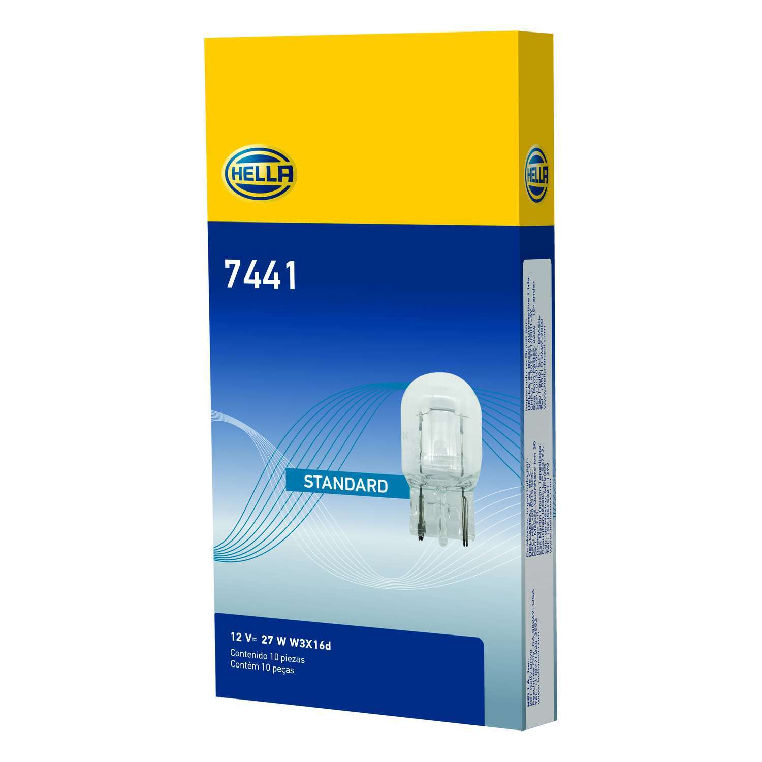 Hella Miniature Halogen Bulb,12v 27w 7441