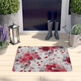 thumbnail image 2 of Pioneer Flower Floral Print Flannel Non Slip Door Rugs,Washable Door Mats Indoor,Decorative Door Mats,Dirt-Resistant and Absorbent Doormat for Entrance,Bedroom,Kitchen,Bathroom,31.5"x17", 2 of 4