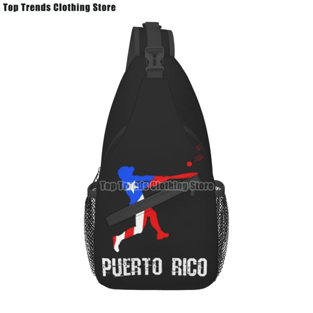 Puerto Rico Rican Flag Sling bag/Crossbody Backpack/Puerto Rican Shoulder Bag for Travel Hiking Cycling Camping Work
