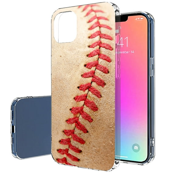 TalkingCase Slim Case for Apple iPhone 14 Pro, Slim Thin Gel Tpu Cover, Baseball Closeup 1 Print, Light Weight, Flexible, Soft, Anti-Scratch, Printed in USA