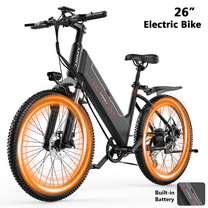 F26-1500W Off-Road Electric Bike, 26" Tire 55 Miles Electric Bike ,48V 10.5 Internal Battery, Top Speed 30MPH, Professional 7 Speed ,Adult electric bicycle,UL2849
