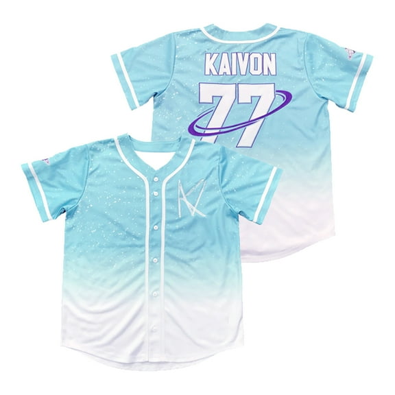 Kaivon Teal Jersey Baseball Jacket Shirts 2024 Tour Short Sleeve Streetwear Women Men Fashion Tee