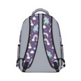 thumbnail image 3 of Unicorn and Rainbow Purple Pattern Backpack for School, Cute School Bag with Adjustable Shoulder Straps and Padded Back, 15.3"x11"x6.7", 3 of 5