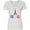 AA-White, variant on Inktastic France Eiffel Tower Flag in Text Women's V-Neck T-Shirt