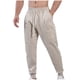 thumbnail image 1 of Pantalones largos de moda para hombre, informales, con bolsillos de color, cintura elástica y pierna ajustada, pantalones largos de poliéster y algodón para hombre., 1 of 6
