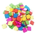 thumbnail image 2 of AMLESO 6x100pcs Mixed Color Square Wood Buttons 2 Hole for Sewing Scrapbooking Crafts, 2 of 8