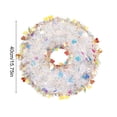 thumbnail image 3 of Easter Wreath Multicolor, Spring Door Wreath for Front Door, Plastic Decorative Wreath for Wall, Easter Home Decor Indoor Party Decoration, 15.75 Inch, 3 of 7