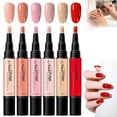 thumbnail image 4 of Nail Polish Pen Set, Water Based Nail Art Polish 6 Colors, Quick Dry Nail Art Pens with Brush Tip No UV Lamp Needed for DIY Home Manicure, 4 of 9