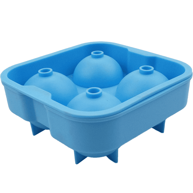 Molde para cubitos de hielo, bandeja circular para cubitos de hielo, para cócteles de whisky, fácil reutilizable