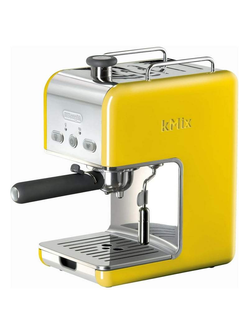 コーヒーメーカー・エスプレッソマシン DeLonghi kMix Espresso Cappuccino Maker DeLonghi Kmix 15 Bars Pump Espresso Maker, Yellow - Walmart.com