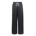 thumbnail image 3 of Gunia Teen Girls Sweatpants Joggers Lightweight Wide Leg Cooling Pants For Outdoor Activities Breathable Summer Trousers For Loose Fit Outdoor Wear Athletic Pants Grey 10-11 Years, 3 of 9