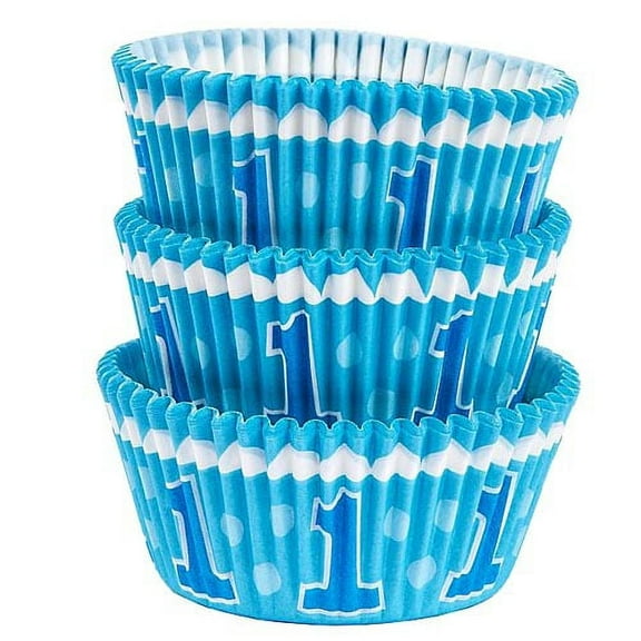 1st Birthday Boy Cupcake Cups (75ct)