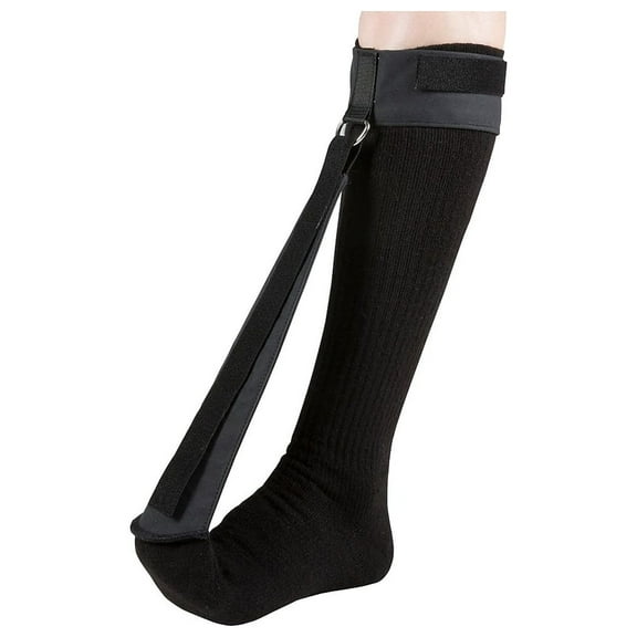 OTC Select Series Night Sock For Plantar-Fasciitis, Calf Night Relief for Heel, Black, Medium