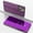 Lilac Purple, variant on Allytech Plating Mirror Flip Case for iPhone 15, Luxury PU Leather & Hard PC Slim Lightweight Cover with Kickstand, Comfortable Grip Shockproof Full Protective Case, Purple