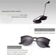 thumbnail image 3 of Gafas de sol SUNGAIT Vintage Round para mujer negro/gris, 3 of 6