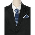 thumbnail image 6 of INSPIRE CHIC Men's Polka Dots Pocket Square With Self-Tied Neck Tie Sets for Business Suit, 6 of 6