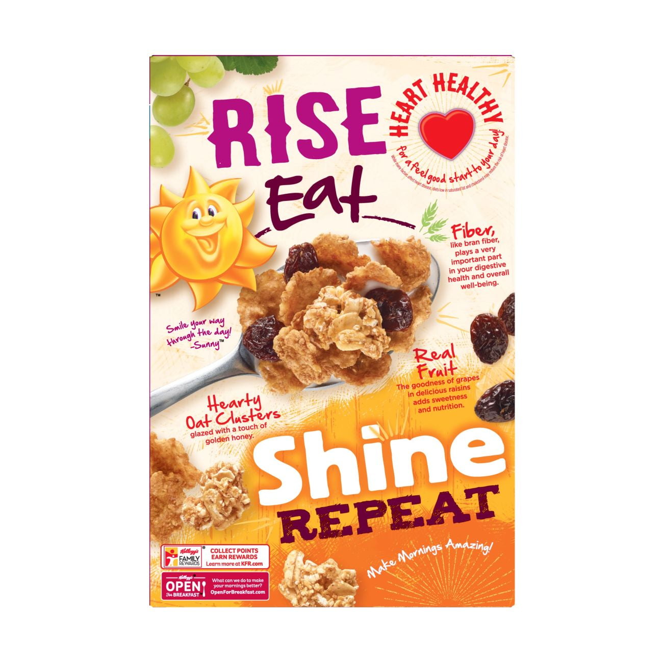 Kellogg's Raisin Bran Crunch Breakfast Cereal, 18.2 Oz